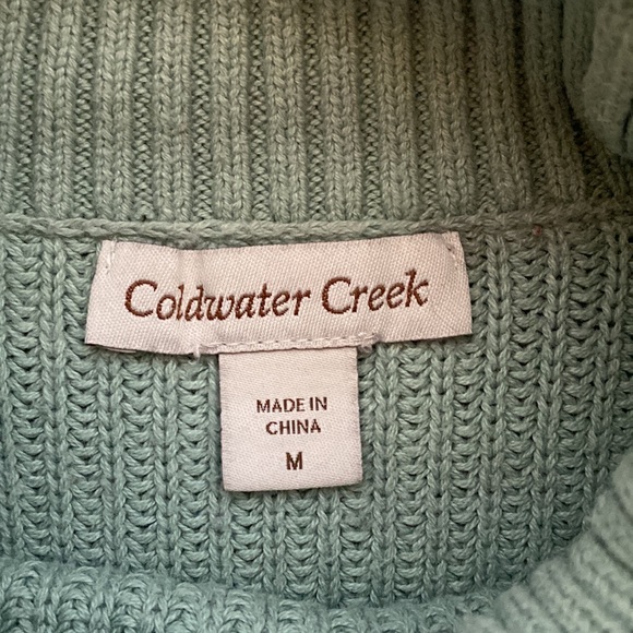 Women’s Coldwater Creek Turtleneck Sweater Size Medium - Picture 2 of 3